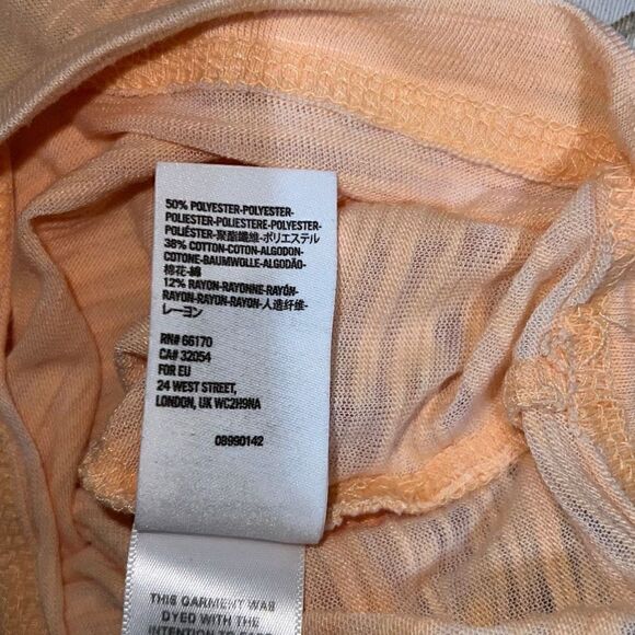 Free People | We the Free Astrid Tee Apricot Off the Shoulder Top Sz L Large - Picture 6 of 9